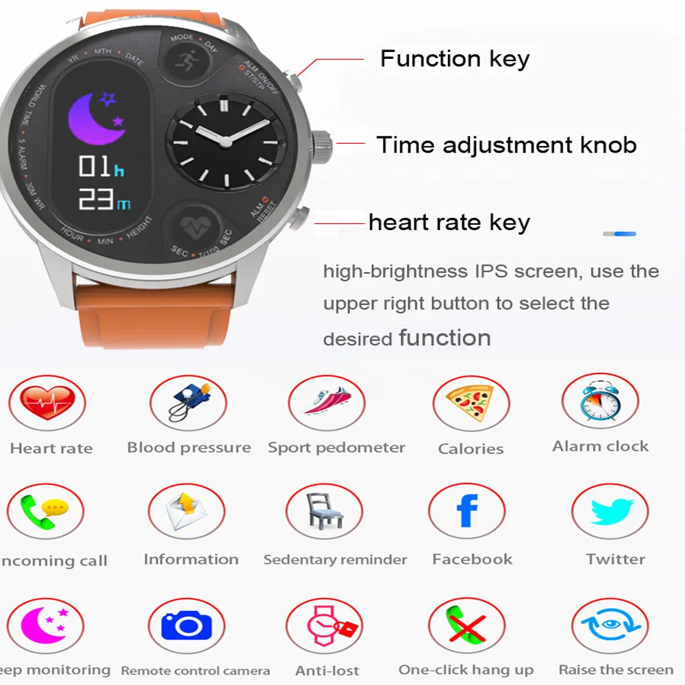 COLMI T3 Sport Hybrid Smart Watch Standby 15 Days Stainless Steel Fitness Activity Tracker IP68 Waterproof BRIM Smartwatch Men