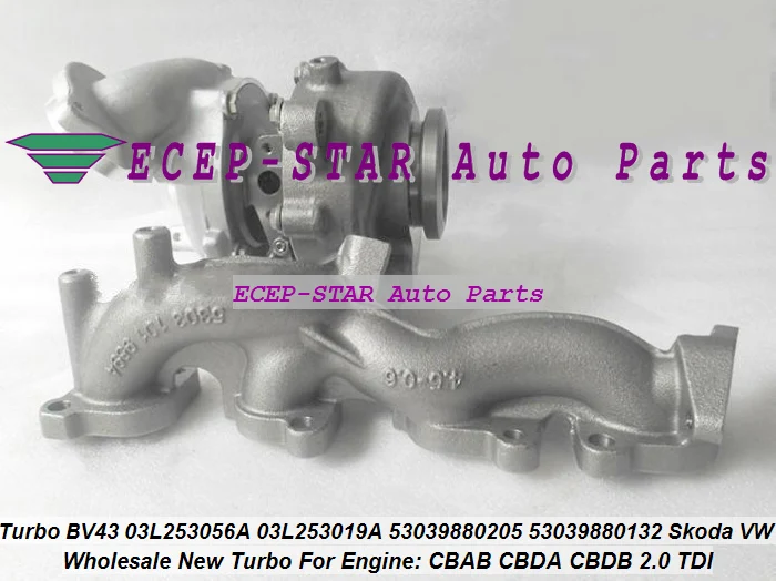 BV43 53039880205 53039880139 53039880132 53039880206 53039880152 Turbo For Audi A3 For Volkswagen VW Golf V VI Passat B6 Tiguan CBAB CBDA CBDB 2.0L TDI 140HP (5)