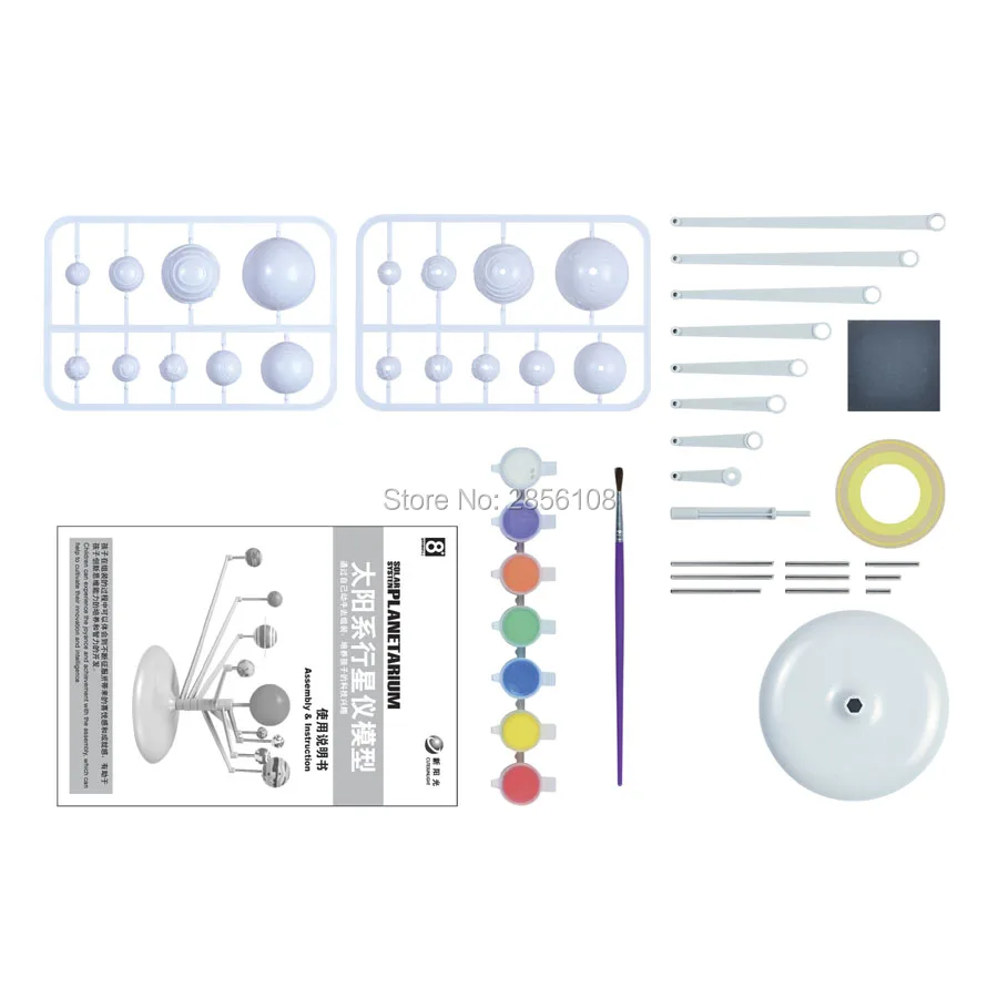 DIY моделей уменьшенного масштаба девять планет имитация солнечной Системы модель «планетарий» комплект научно-Пособия по астрономии проект детские развивающие игрушки, игрушки для детей