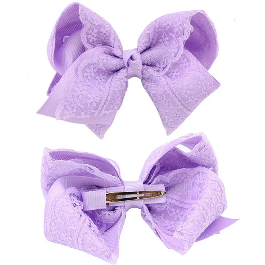 

Elegant Cute Hairgrips Lace Newborn Rib With Bubble Flower Children Bow Hairpin Elegant Fashion Headwear Pink Yellow Hairgrips