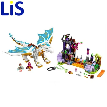 

Compatible With Lepining Elves White Dragon The Elf Series Of Long After The Rescue Cction Blocks Girls Block Toys