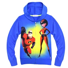 

Incredibless Cosplay Costumes P&J Boy's Coat Mask Children Sweatshirt Boys Hoodies Kids Jacket Supermen Cosplay Zipper Outerwear