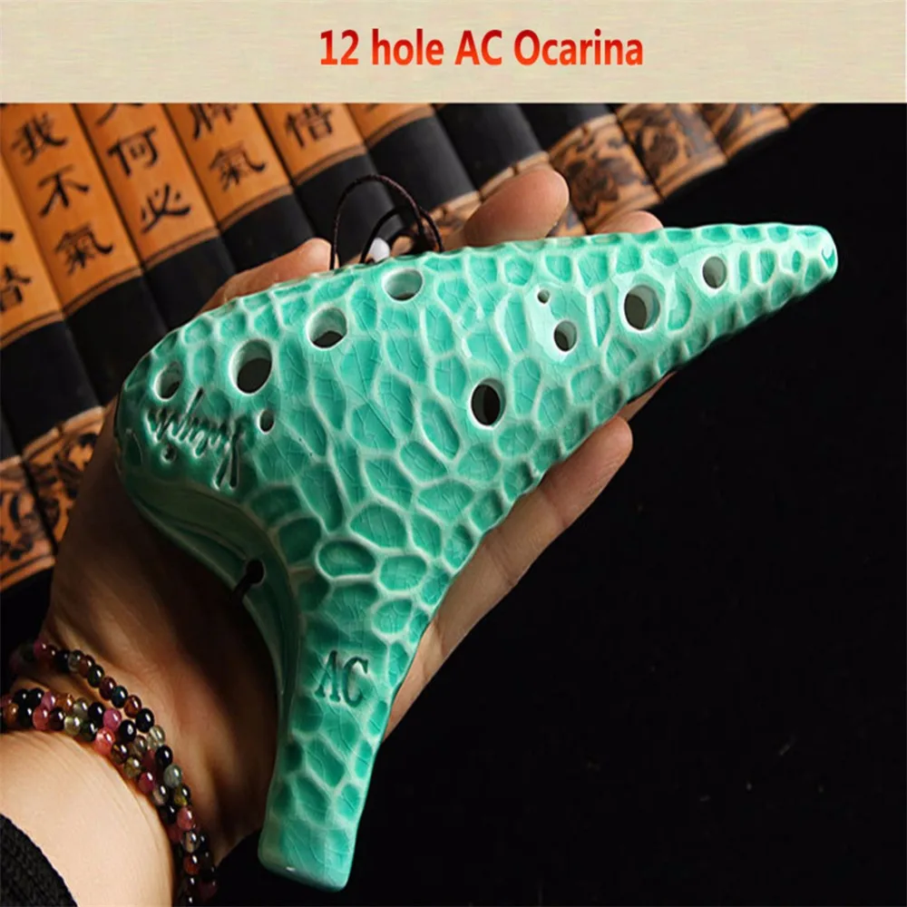 Горячее предложение Azul 12 Buracos Alto C ocarina печи-demitido Ceramica Jingdezhen acao Легенда о Zelda ocarina of Time флейта