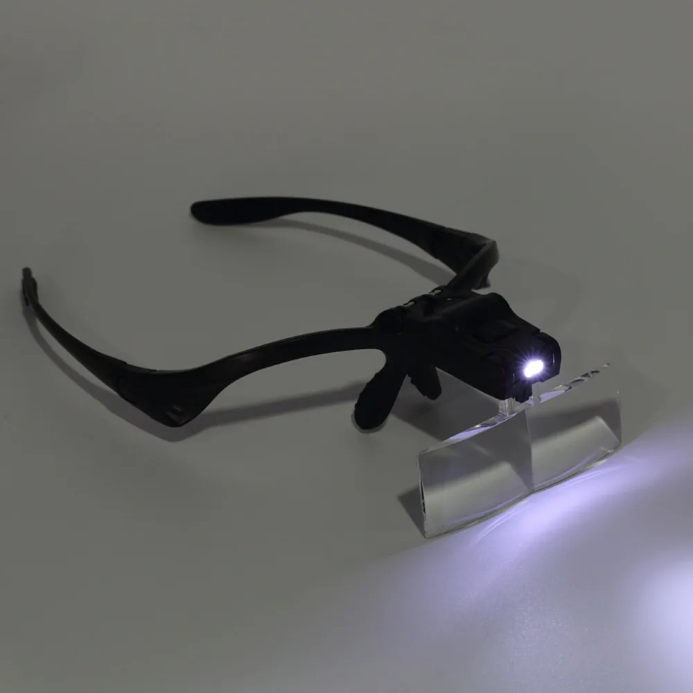 

2020 3.5X Lens Adjustable Loupe Headband Magnifying Glass Magnifier with LED Magnifying Glasses Jeweler Watch Repair
