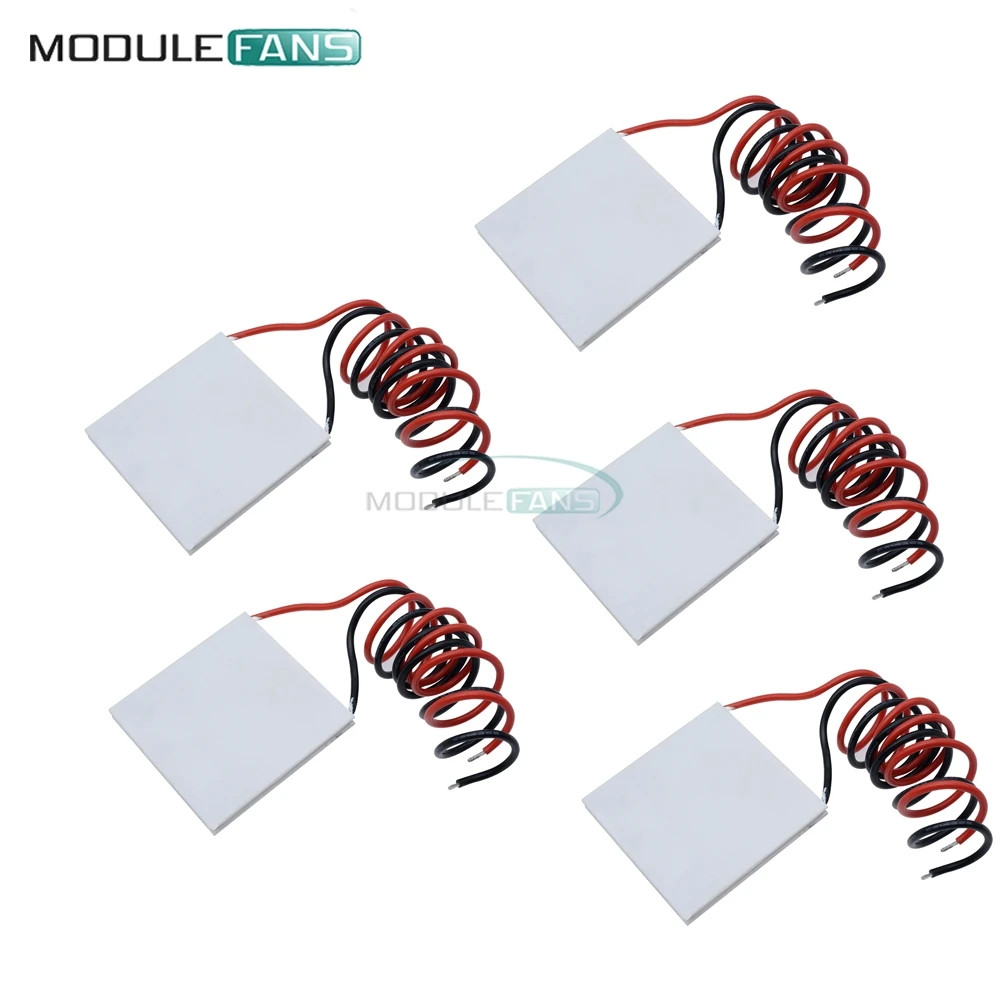 

5pcs 40x40mm 40x40 TEC1-12715 TEC1 TEC 12715 Heatsink Heat Sink Thermoelectric Cooler Cool Cooling Peltier Plate Module 40*40mm