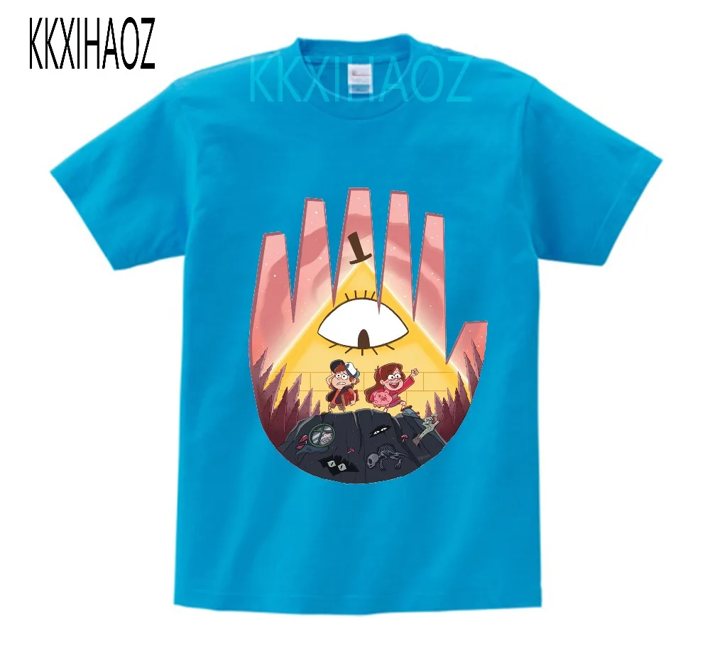 

KKXIHAOZ Kids Baby Girls tops tee Cartton Short Sleeve Cotton T Shirt Gravity Falls Shirt Enfant cute Baby Boy O-Neck Tshirt NN
