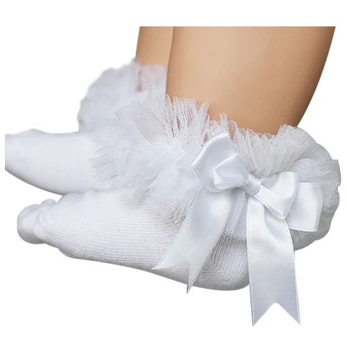 KACAKID/детские кружевные носки принцессы с оборками для маленьких девочек Нескользящие носки для детей, детские носки для девочек