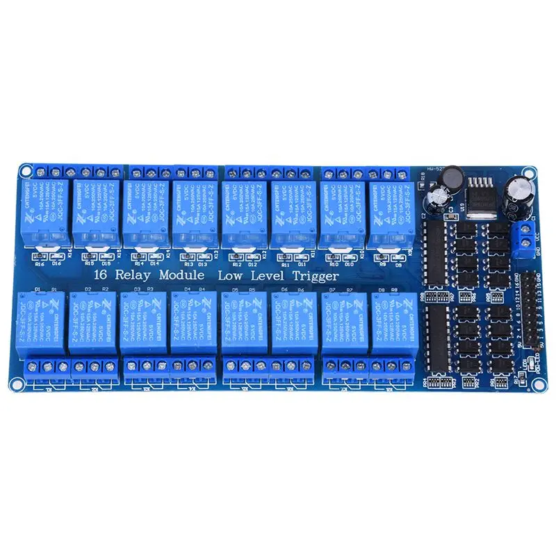 

5V 16 Channel Relay Board Module Optocoupler LED for PiC ARM AVR