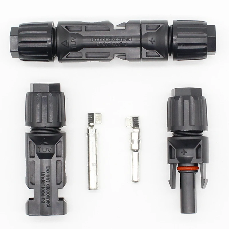 

1 pair MC4 Male + Female M/F Connectors Set for PV Solar Panel Cable Accessories
