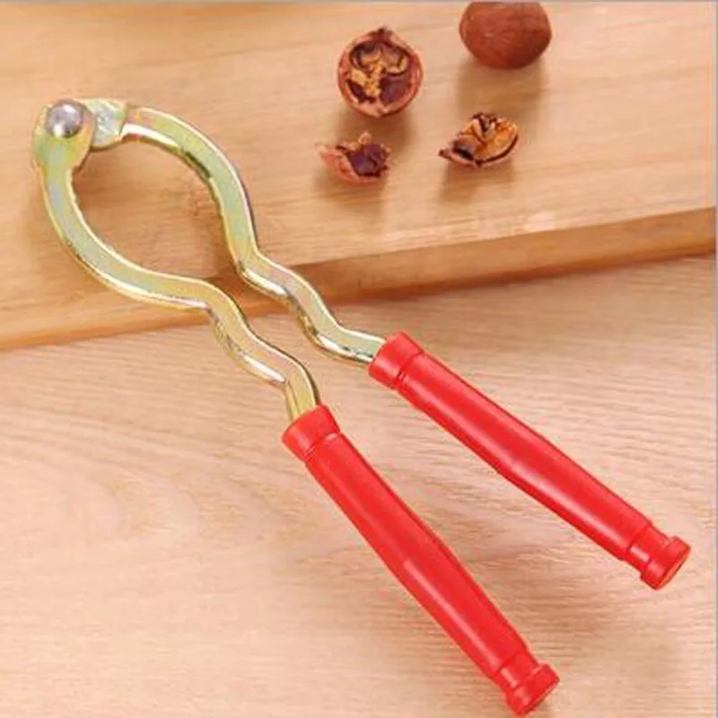 Creative Useful Nut Cracker Sheller Walnut Pliers Metal Opener Nut Tool