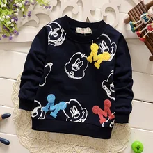 baby boy clothes 2016 new spring long sleeve Mickey boys hoodies child fashion outerwear Sweatshirts kids coat free shipping