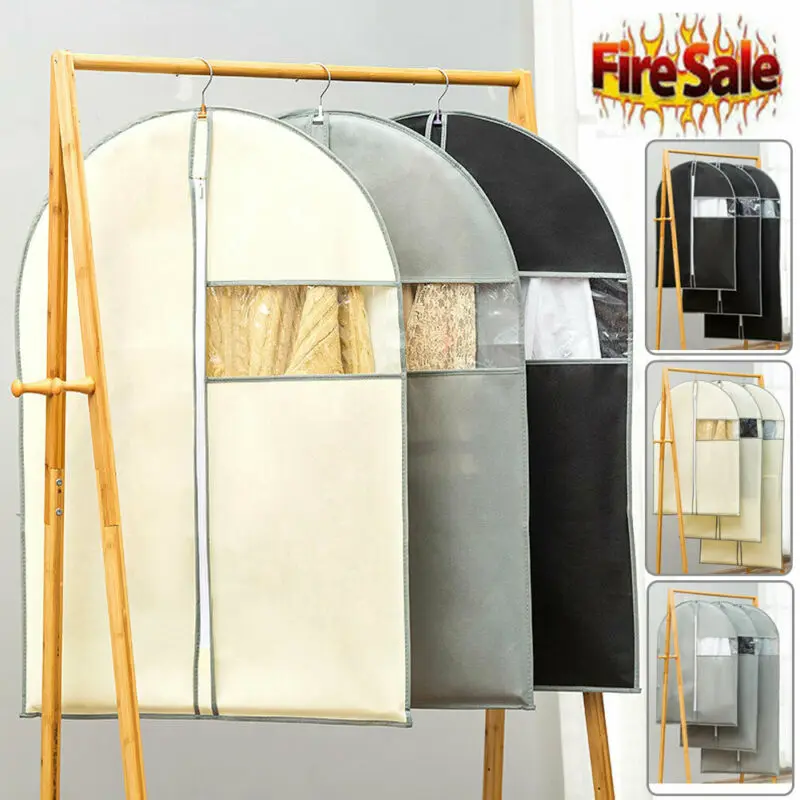 

Breathable Dust Cover Hanging Garment Coat Clothes Protector Bags Damp-proof Foldable Storage Bags Dust Cover