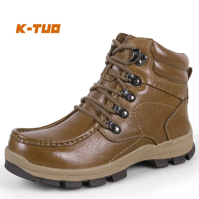 K-TUO Новая Мужская Уличная обувь для горного туризма мужские высокие кроссовки Для Скалолазания водонепроницаемая Спортивная обувь нескользящие зимние ботинки KT-9891