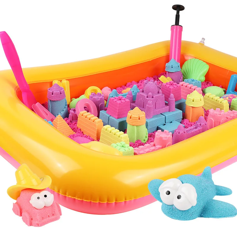 

84 Pcs Huge Pack of Magic Sand Set Educational Colored Soft Slime Space Sand Supplies Childrens Kenetic Play Sand Set For Kids