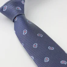 Мужские галстуки для костюма дизайн синий с серыми красными пятнами Пейсли шейный платок, тонкий галстук 7 см платье рубашки Свадьба Cravat Gravatas Corbata