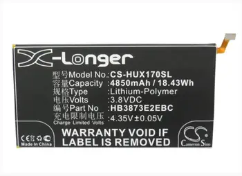 

Cameron Sino 4850mah battery for HUAWEI 7D-501L 7D-501U 7D-503LT Mediapad X1 7.0 X1 7.0 3G X1 7.0 LTE HB3873E2EBC HB3873E2EBW