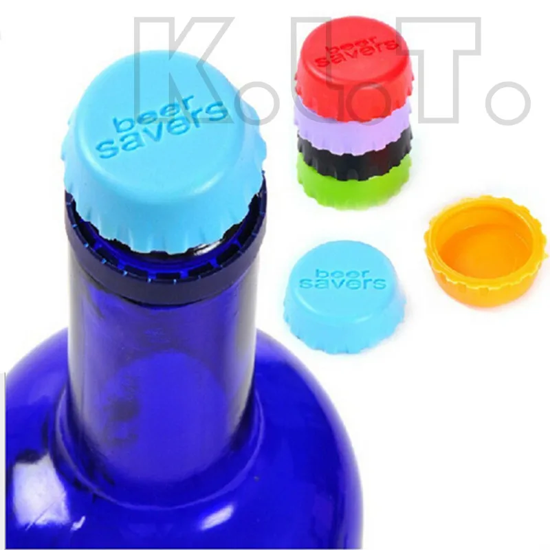 6PCS Multifunctional colorful Beer Silicon Bottle Cap Top Bottles