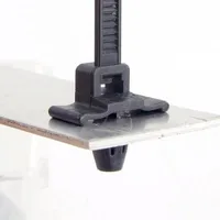 100 шт 5 мм x200 Push Mount провода стяжки, нейлоновый Винт push mount кабельные стяжки, стяжки на молнии - изображение