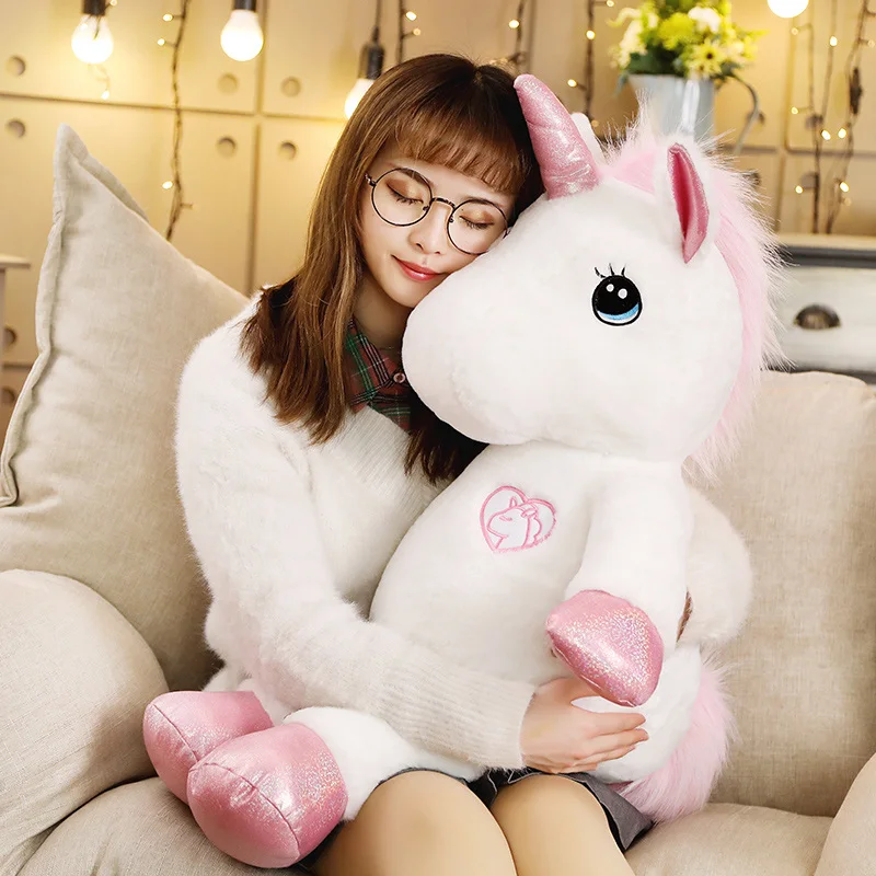 35-80cm Lovely Unicorn Plush Toy Stuffed Kawaii Soft Unicorn Plush Toys for Children Creative Birthday Gift for Girls Lovers