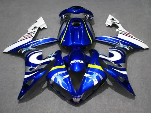 

ABS Plastic Fairing kit for YAMAHA YZFR1 04 05 06 YZF R1 2004 2005 2006 yzfr1 YZF1000 TOP Blue white Fairings set+7gifts YN59