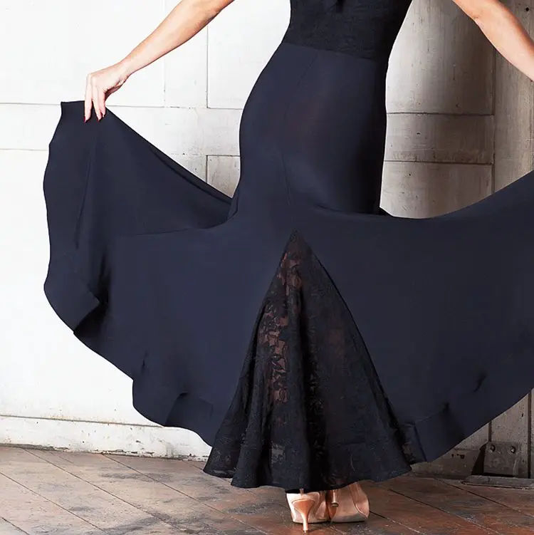 

Modern dance hip package big flare skirt hem modern practice skirt S17001
