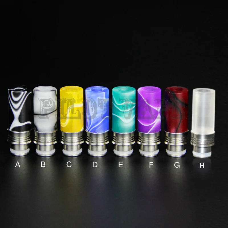 V2 VAPE Stylish Drip Tips Acrylic+Stainless Steel Mouth Mouthpiece
