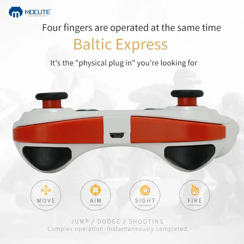 mocute 056 bluetooth gejmpad mobilnogo telefona dzhojstika besprovodnoj dzhojstik vr kontroller dlya pubg mobilnyj iso android - mocute 054 fortnite