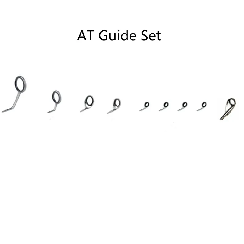 

AT Guide Set Fishing rod guides one set (9pcs) fishing rod parts repair guide 2 bags