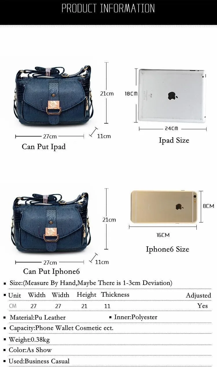 16 Women Messager Bags High Quality PU Leather Shoulder Bag Mom Causal Crossbody Bags Women Handbags Bolsas #16Me31/9 7 16 Women Messager Bags High Quality PU Leather Shoulder Bag Mom Causal Crossbody Bags Women Handbags Bolsas #16Me31/9 7