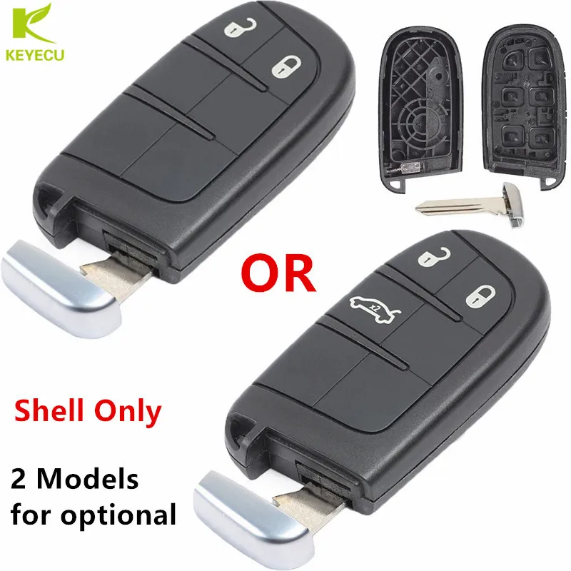 Keyecu Replacement Smart Remote Key Shell Case Fob 2 / 3 Button For Jeep Grand Cherokee 2013