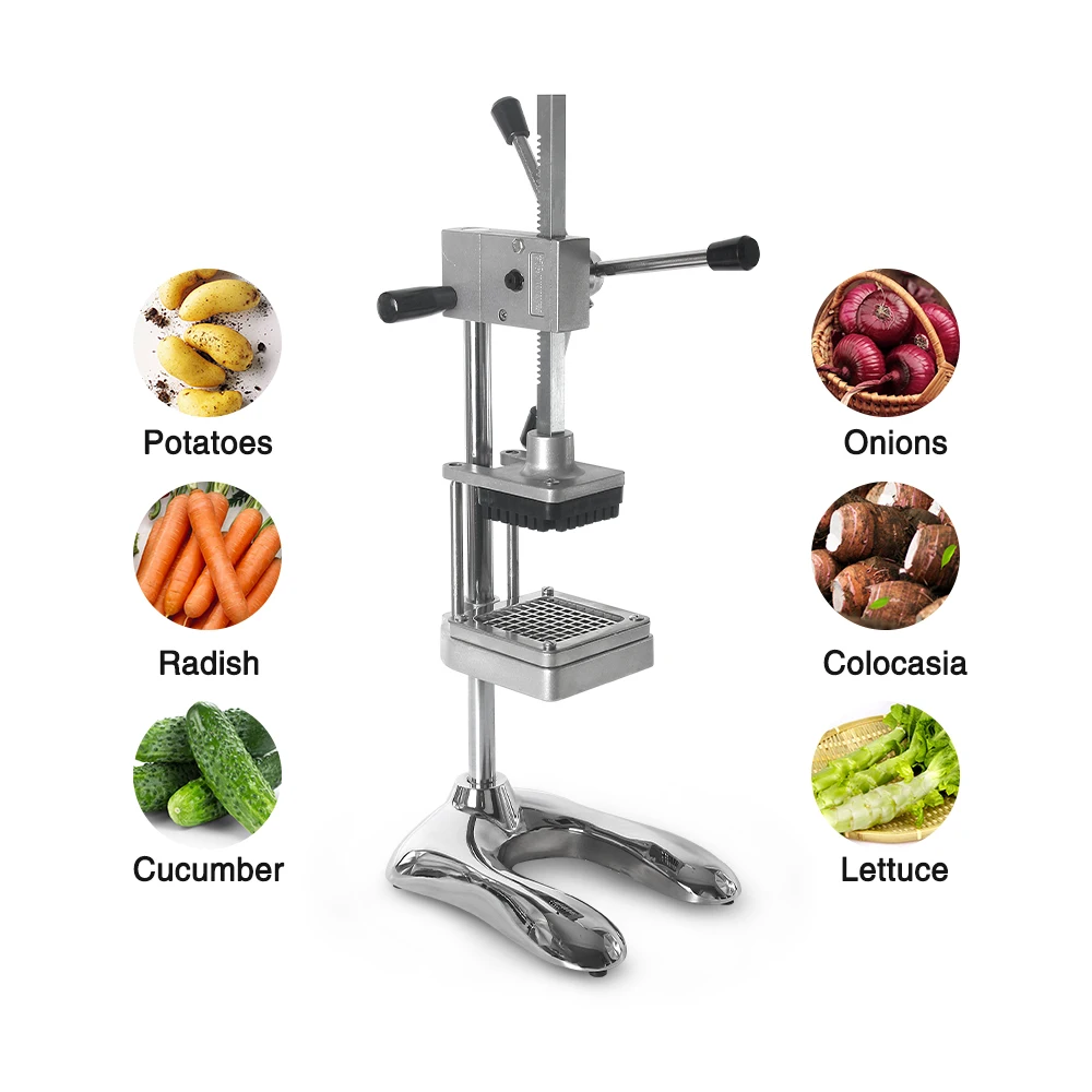 ITOP Vertical Potato Chip Carrot Shredding Machine Vegetable Fruit Cutter Slicer Manual French Fries Cutter Kitchen Tools