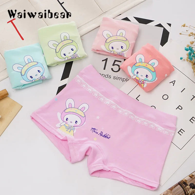 

5pcs/set Cotton Boxer Briefs Underwear Girls Boys Underwear Panties Modal Children Kids Baby Girls Panties Wholesale