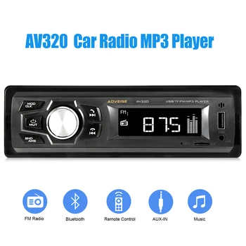 

AOVEISE AV320 1 Din Car MP3 Radio Player Bluetooth Handsfree FM Radio AUX USB MP3 Music Player In-Dash DC 12V Auto Radios