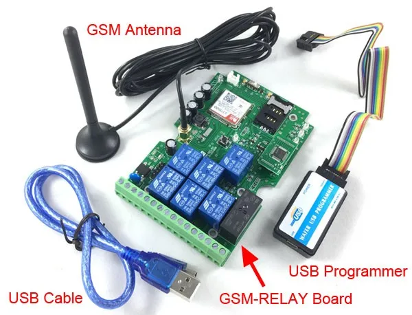 GSM коробка дистанционный выключатель(GSM-RELAY)/семь реле выхода/Перезаряжаемые Батарея для сбоя питания оповещения