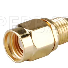 Superbat 5 шт., SMA радиочастотный адаптер RP-SMA штекер SMA Прямой разъем типа "Джек" коаксиальный разъем