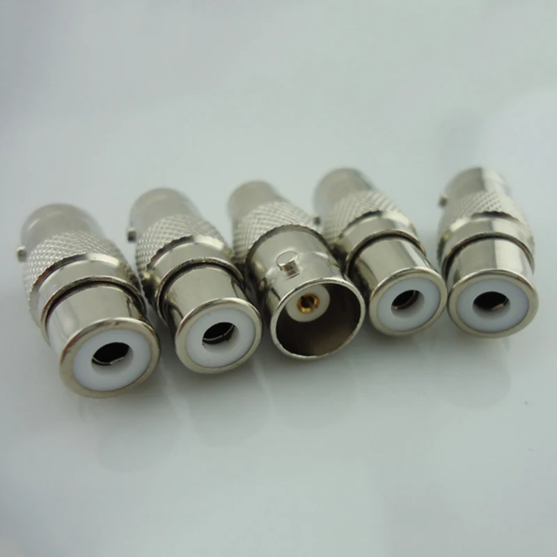 

Gakaki 10Pcs Wholesale Bnc Rca Connectors Rca Female To Rca Connector Female To Bnc Connectors Femaler Cctv Audio Video Camera