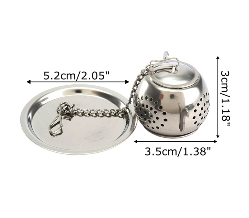 Cute Stainless Steel Tea Strainer Teapot Shape Tea Leaf Infuser Durable Tea Ball Herb Spice Filter Tea Accessories Lovely Gifts (7)