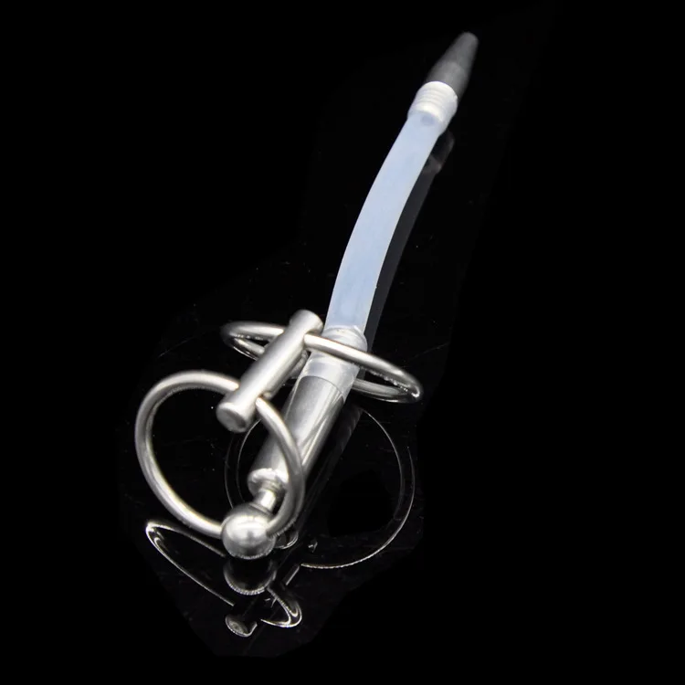 Tanie 165mm długi piss peehole wstawiania zatyczka do penisa cewki moczowej cewnik miękkie przezroczysta rura fetysz gry dla dorosłych sex zabawki dla niego XLYXCXA104