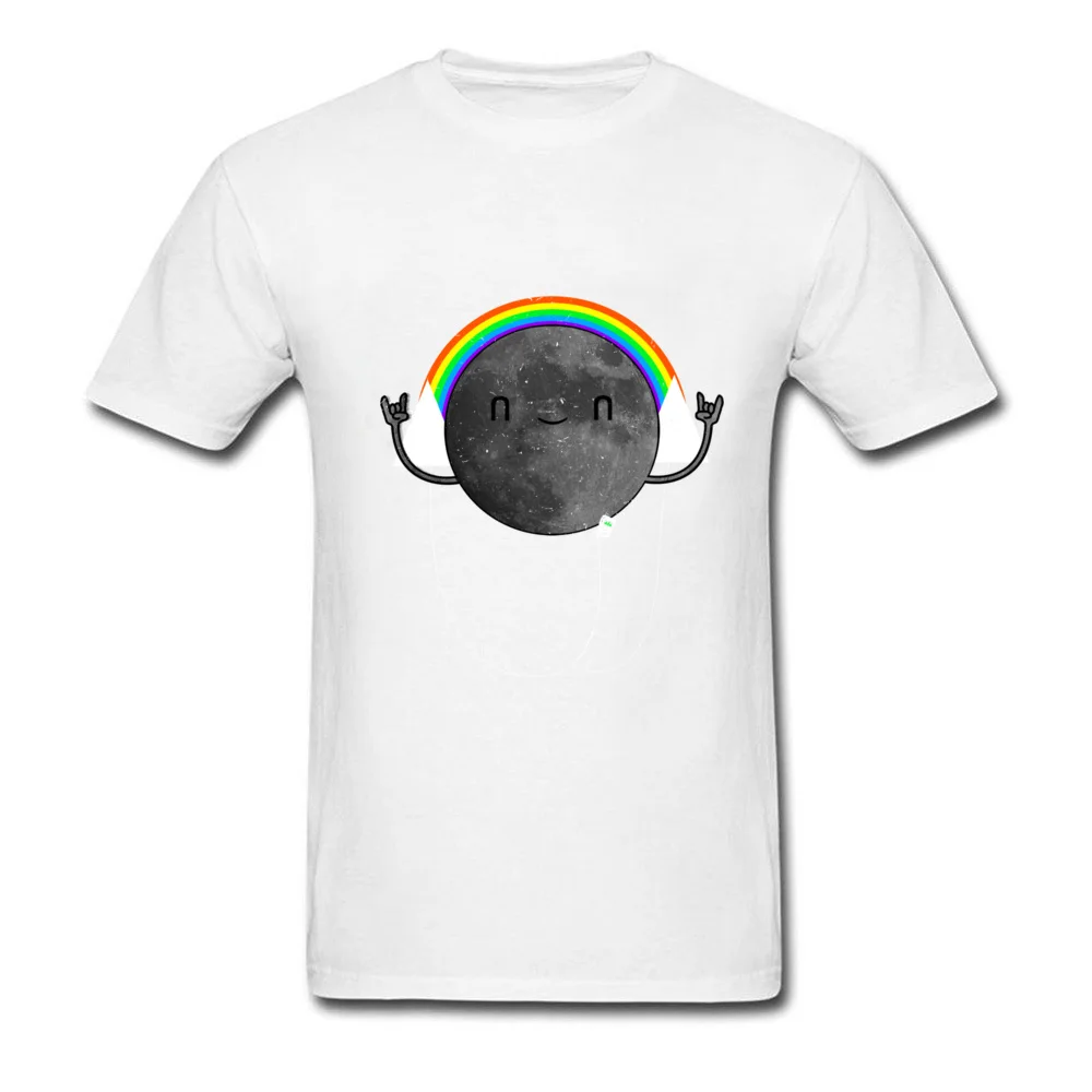 Cool O-Neck Top T-shirts Thanksgiving Day Tops Shirts Short Sleeve Latest Pure Cotton Design T Shirt Group Men The One Millionth Dark Side of the Moon Parod white