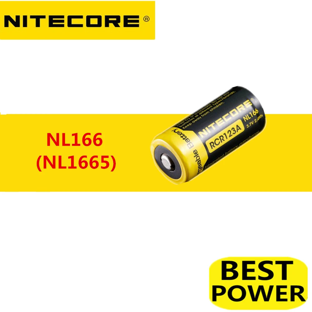 Аккумулятор nitecore nl166 rcr123