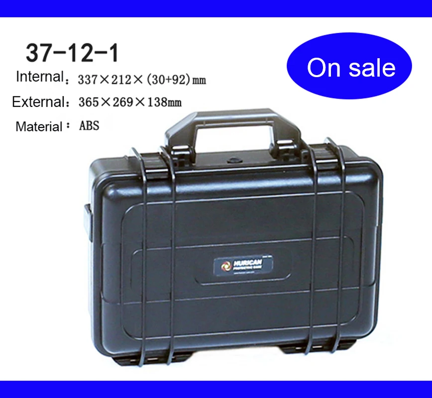 365x269x138mm ABS Tool case toolbox Impact resistant sealed waterproof