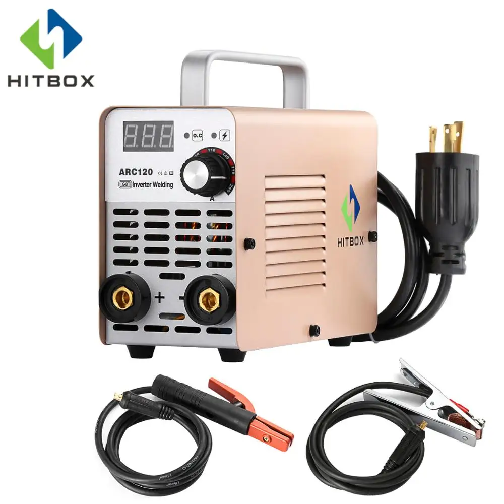 HITBOX Inverter Welding Machine 220V Small Size Welder For Home Use 120A Mini ARC120 MMA Welding Tools HITBOX Inverter Welding Machine 220V Small Size Welder For Home Use 120A Mini ARC120 MMA Welding Tools