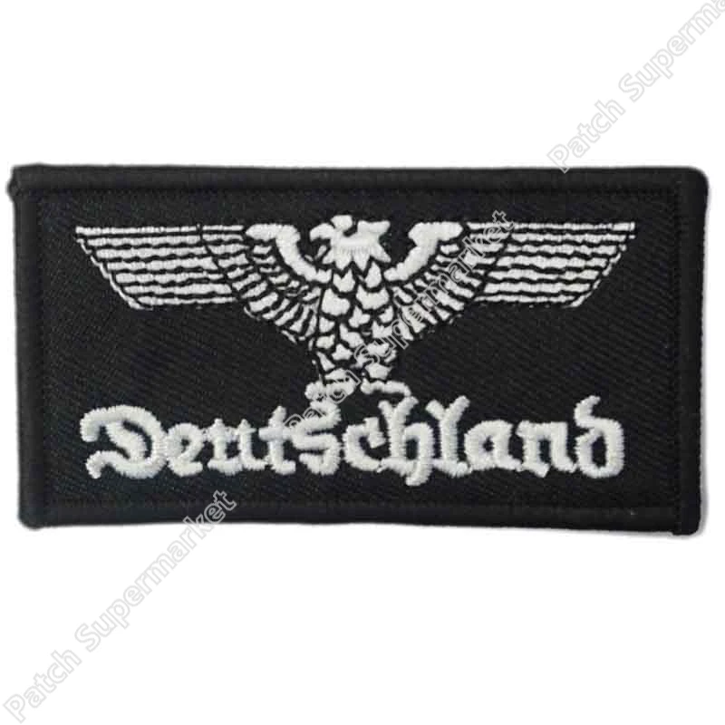Германия орел моральная, военная термоклейкая заплата MC куртка байкера патч сзади куртка с надписью
