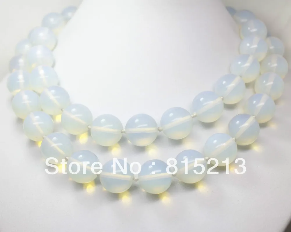 

HOT SELL - HOT414 34"long necklace big round beads man-made cat's eye beads size 16mm -Top quality free shipping