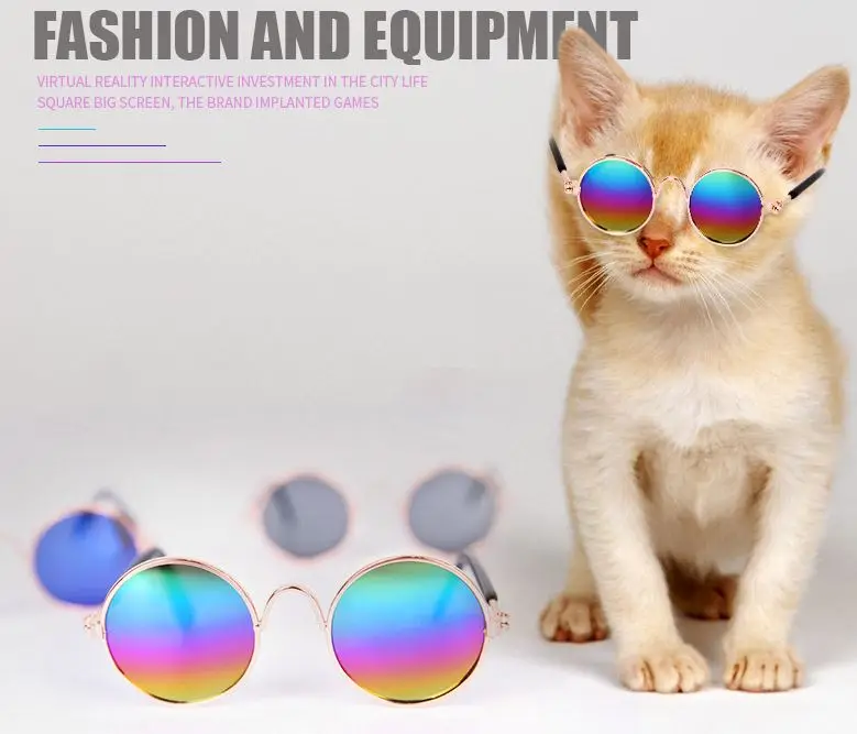 1 пара собачьи кошачьи очки, модные собачьи очки, разноцветные солнцезащитные очки для собак, реквизит для фотографий, аксессуары для домашних животных, очки для собак и кошек