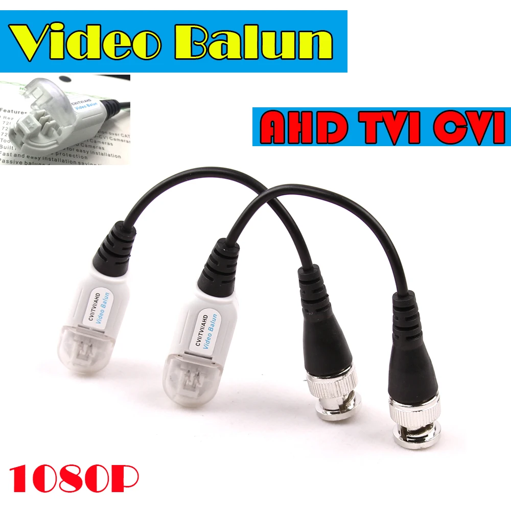 

AHD cctv Camera Video Balun Video Balun Cctv Bnc Dvr Utp Network Cat5 Anti-interference Lot Single Channel cctv accessory