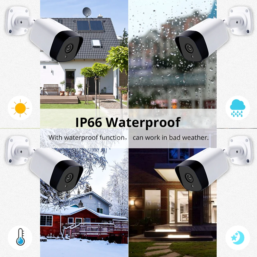  Tuya WiFi CCTV Camera IP65 Waterproof Outdoor Intercome Work with Alexa Echo Show Smart Home Securi - 33034692344