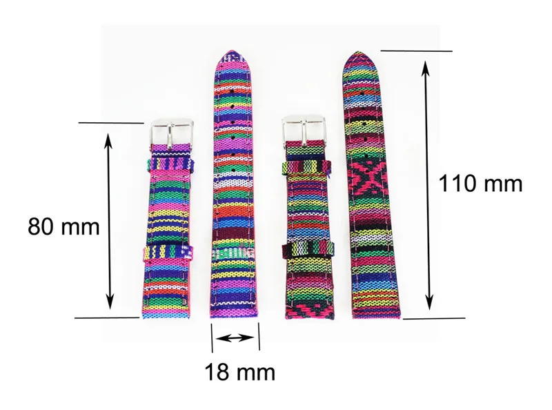 

2018 Good Quality Watch Strap Nylon Colorful band for wristwatch