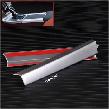 

2Pcs Car Styling Center Control Armrest Trim Stainless Steel Styling Console Water Cup Decorative Strip For Volvo XC60 S60 V60