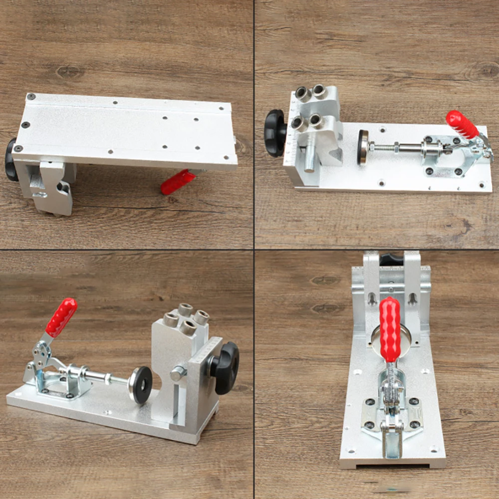 Профессиональный алюминиевый сплав косой Дырокол локатор приспособление зажим для столярных работ Инструмент круглый деревянный валик